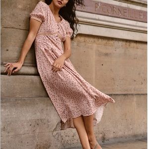 Pink Rose Spring/Summer Tea Dress